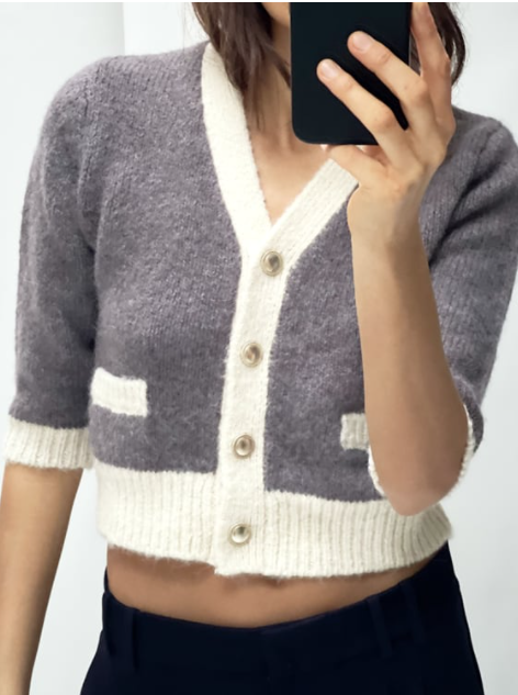 Classic Winter Knitted Cardigan Top