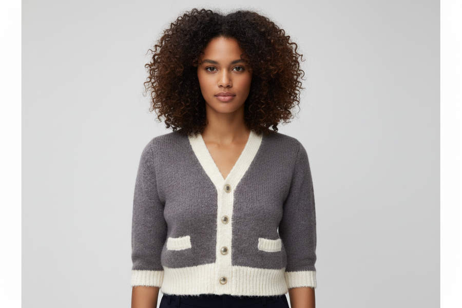 Classic Winter Knitted Cardigan Top