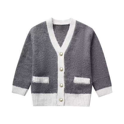 Classic Winter Knitted Cardigan Top