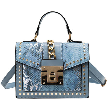 Fashion snake pattern handbag