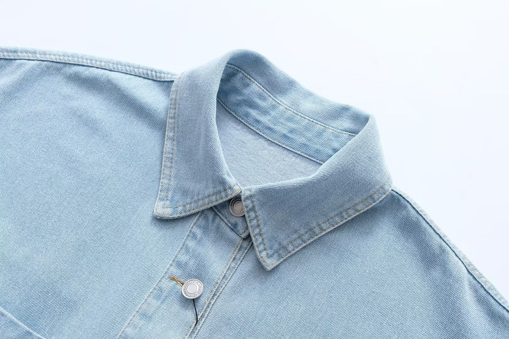 Polo Pocket Light Blue Denim Shirt