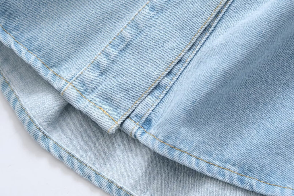 Polo Pocket Light Blue Denim Shirt