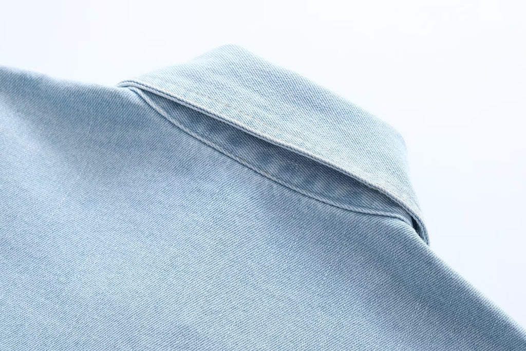 Polo Pocket Light Blue Denim Shirt