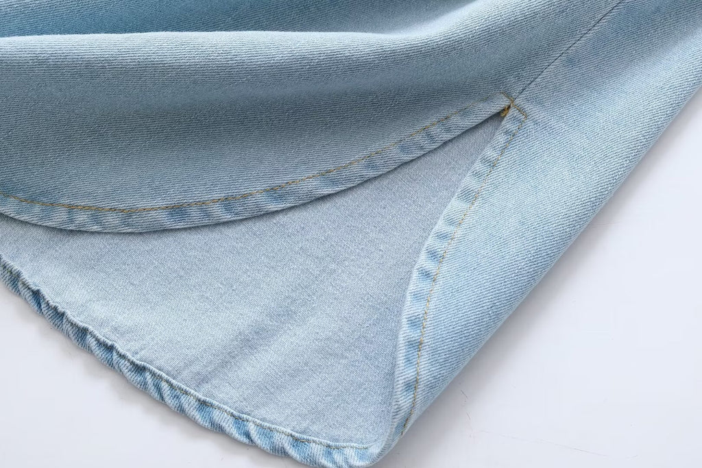 Polo Pocket Light Blue Denim Shirt