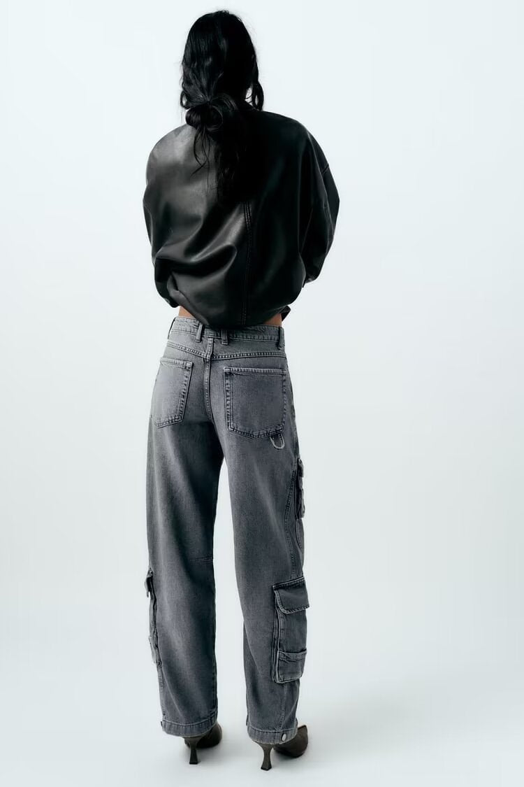 Wide Leg Cargo Jeans