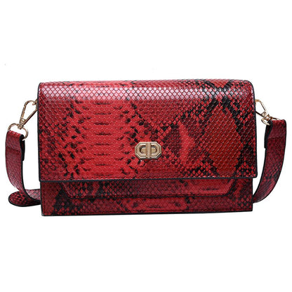 Snake print Shoulder Bag