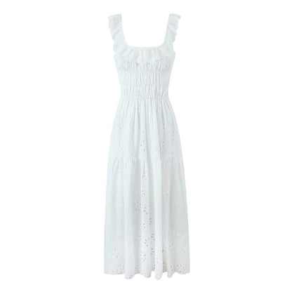 Gentle Elegant White French Dress