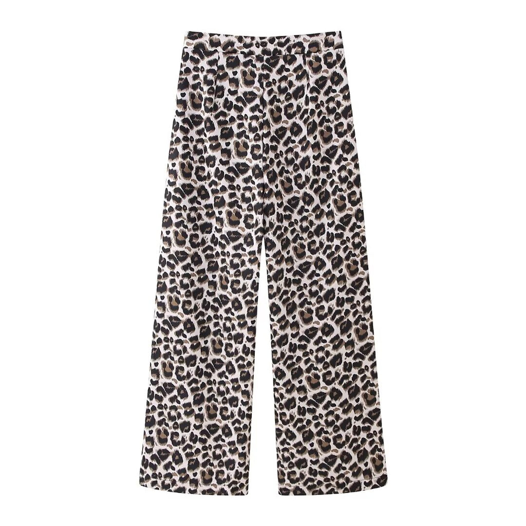 Animal Print Matching Pants