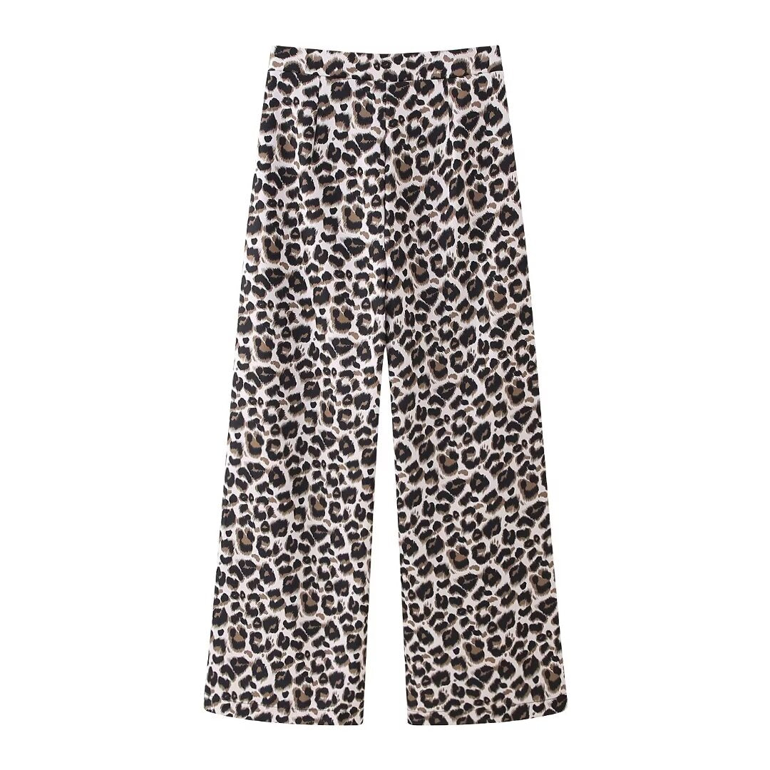 Animal Print Matching Pants