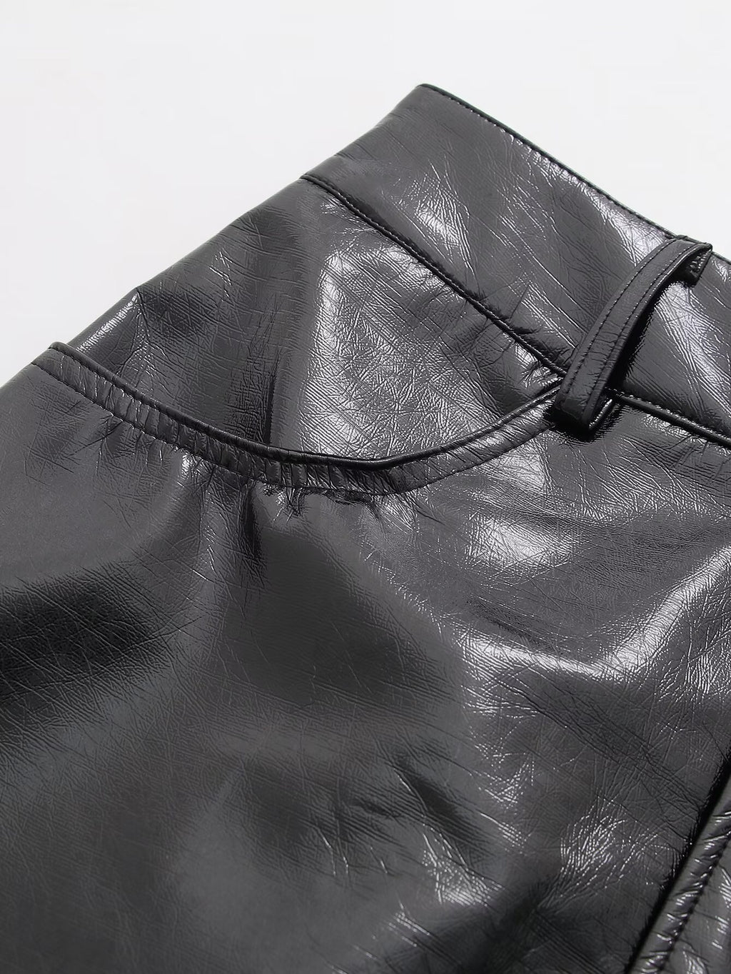 Elegant Leather A Line Sheath Skirt