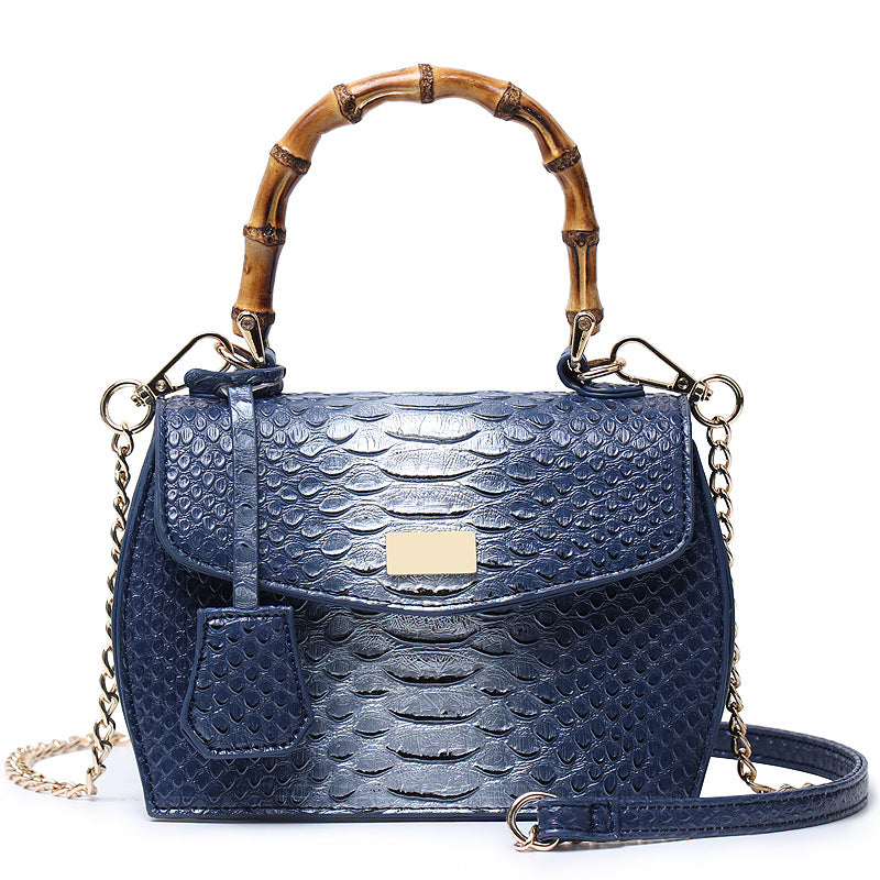 Snake print handbag