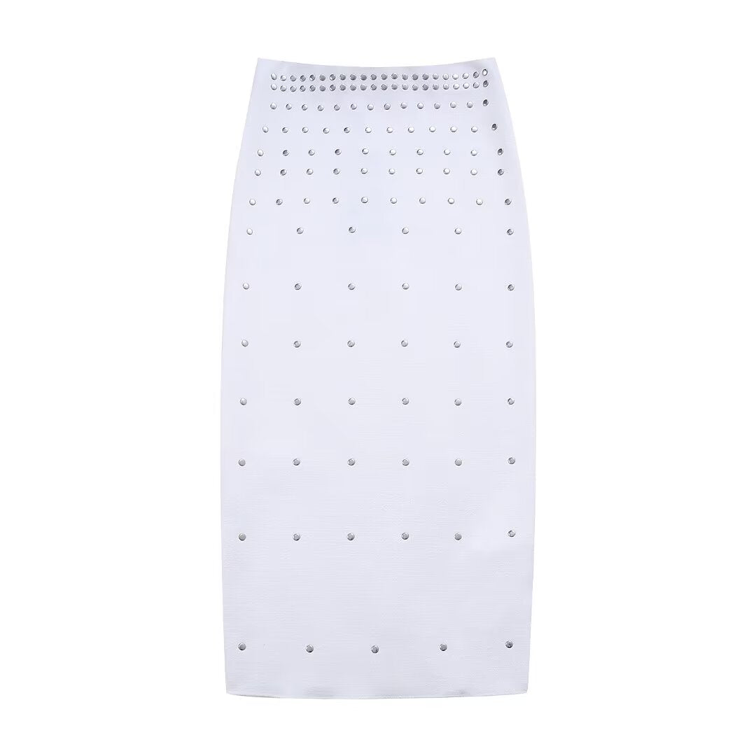 Silver Dotted Skirt