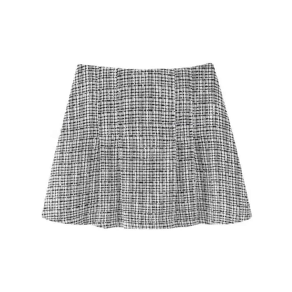 Tweed Short Skirt