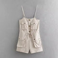 Pocket Strap Rompers
