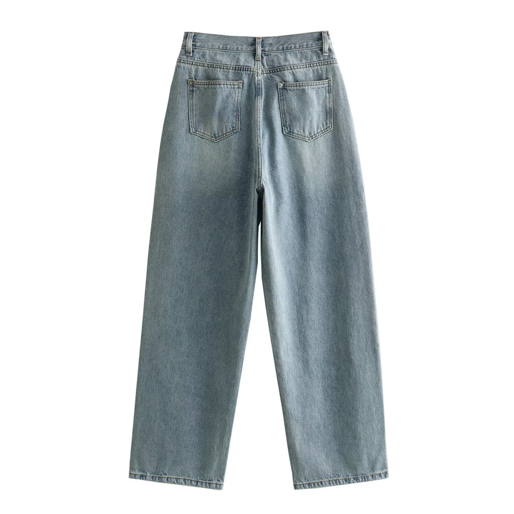 Straight Basic All Matching Denim Jeans