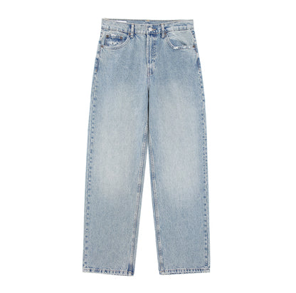 French Ripped Wide Leg Jeans