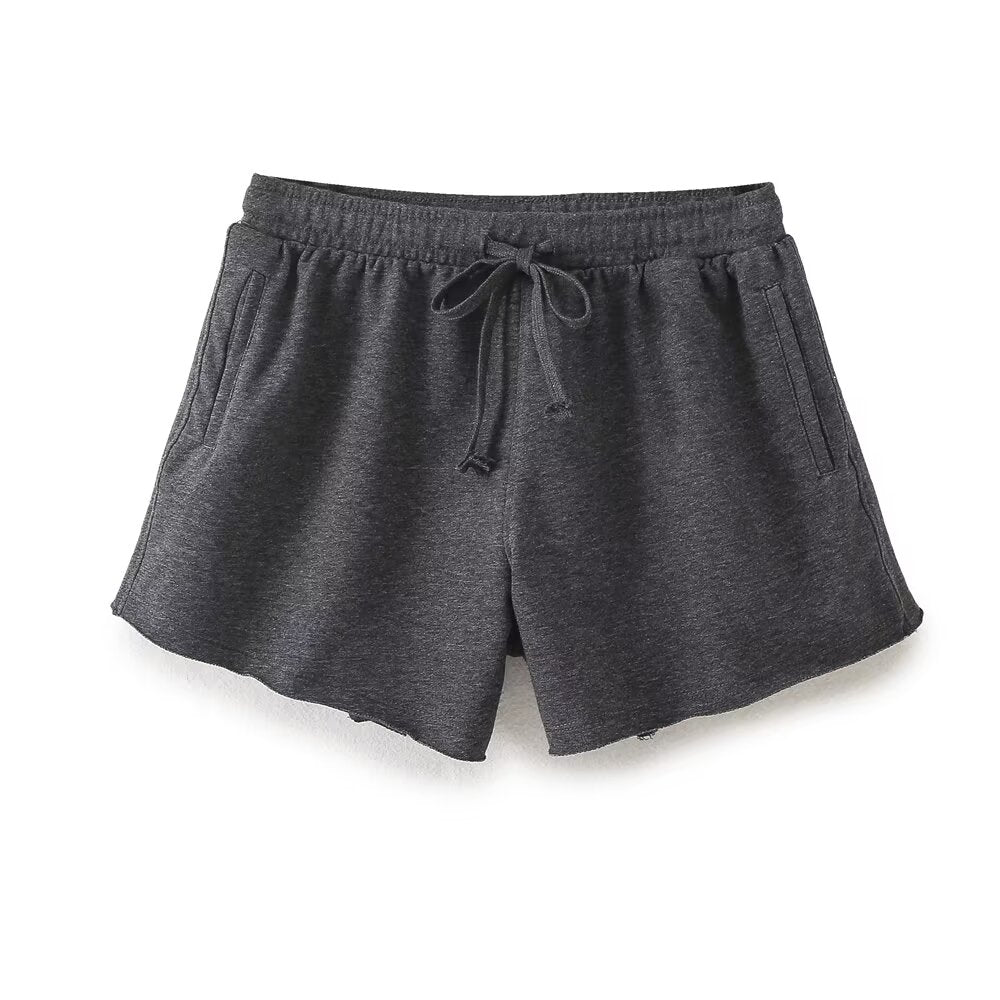 Black Gray Shorts