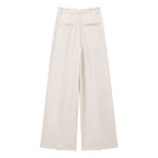 Chic Wide Leg Draping Pleated Pant