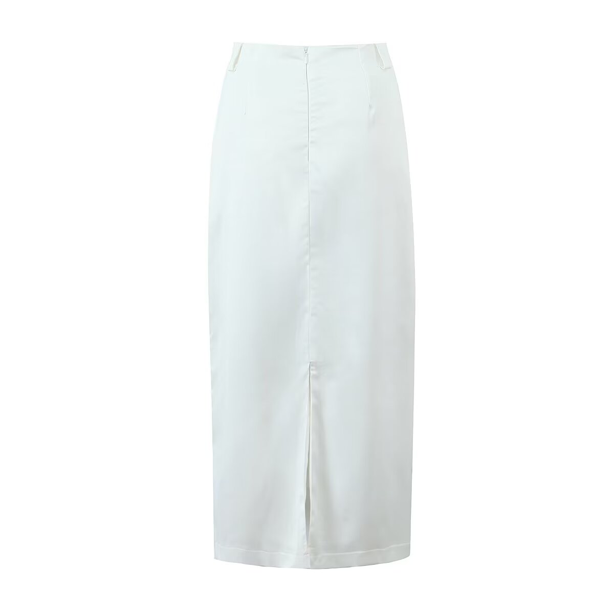 Bag Cover Slit Straight Skirt