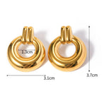 Internet 18K Gold Plated Non-Fading Earrings