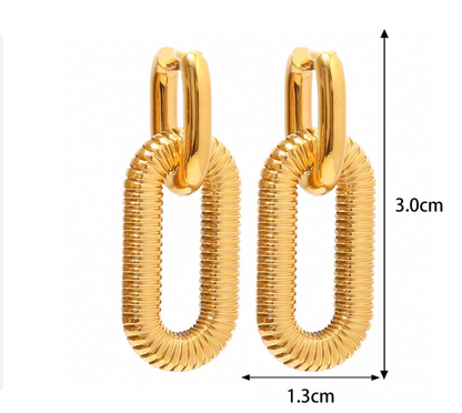 18K Gold Plated Stylish Earrings