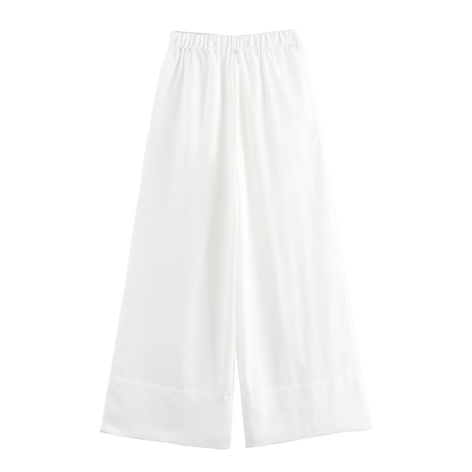 Street Casual Linen Wide- Leg Pants