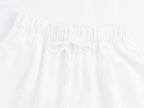 Street Casual Linen Wide- Leg Pants
