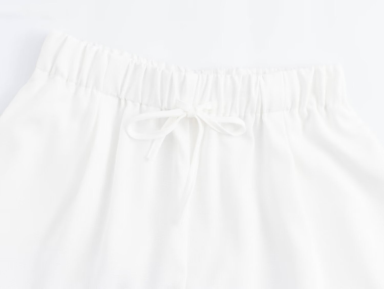 Street Casual Linen Wide- Leg Pants