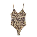 Women Summer Animal Print Bodysuit