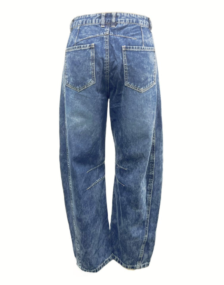 Casual Wide Leg Loose Denim Jeans