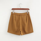 Draped Slimming A line Outer Shorts
