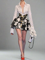 Star Tulip Waistline Skirt Set