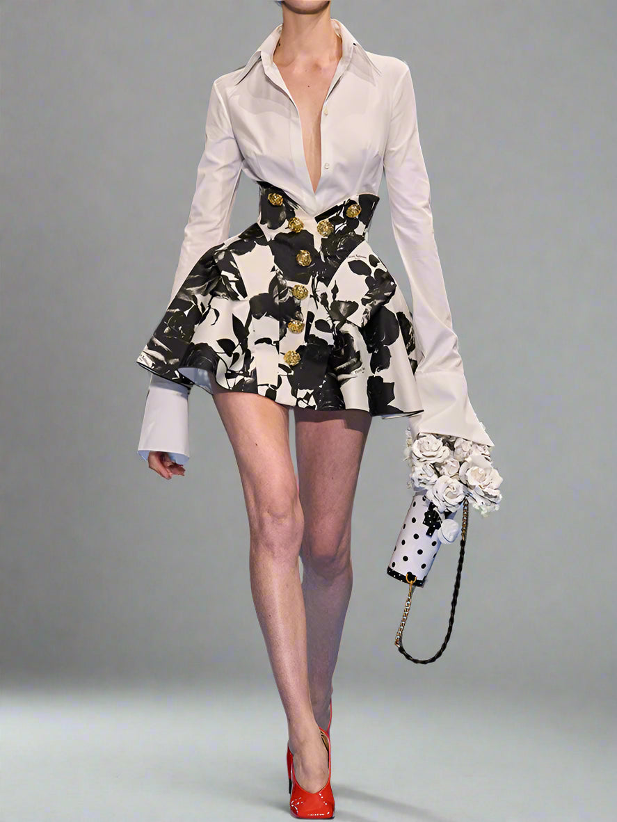 Star Tulip Waistline Skirt Set