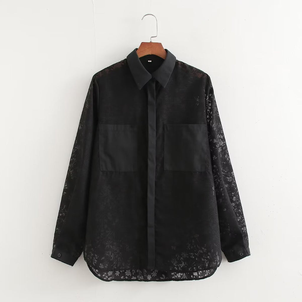 Embroidered Lace Blouse