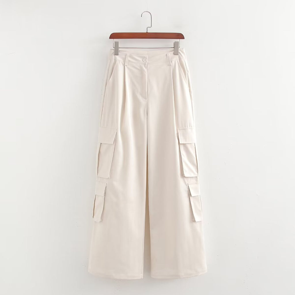 Versatile Cargo Wide Leg Pants