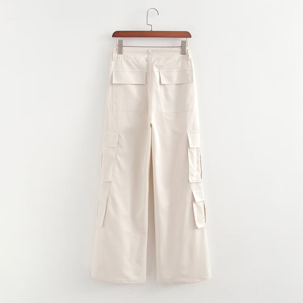 Versatile Cargo Wide Leg Pants