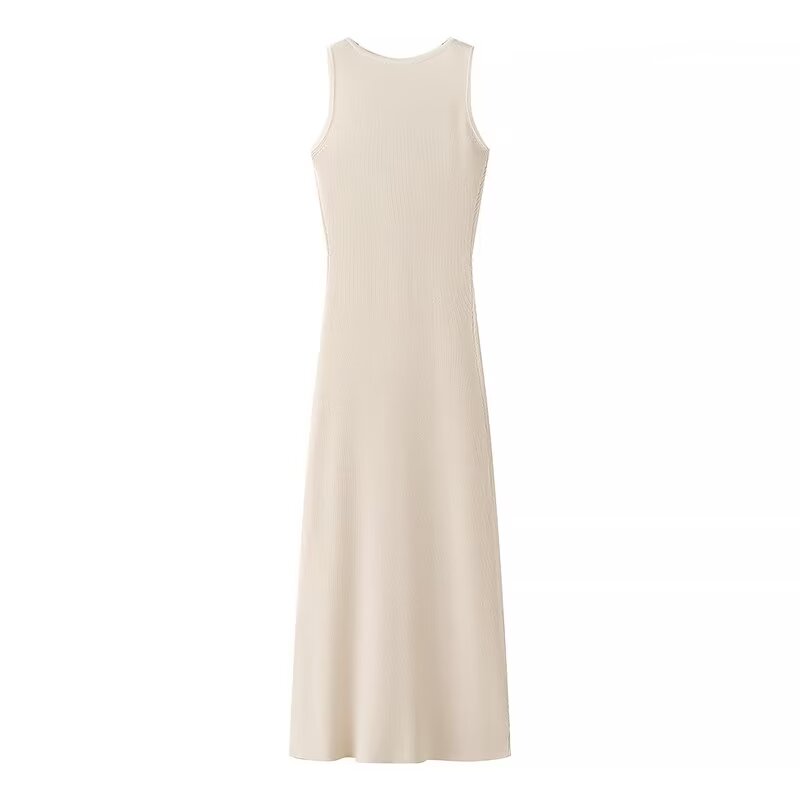 Classic Sleeveless Slim Knit Dress