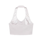 Backless Hanging Collar Matching Vest