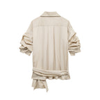 Bowknot Decoration Poplin Blouse