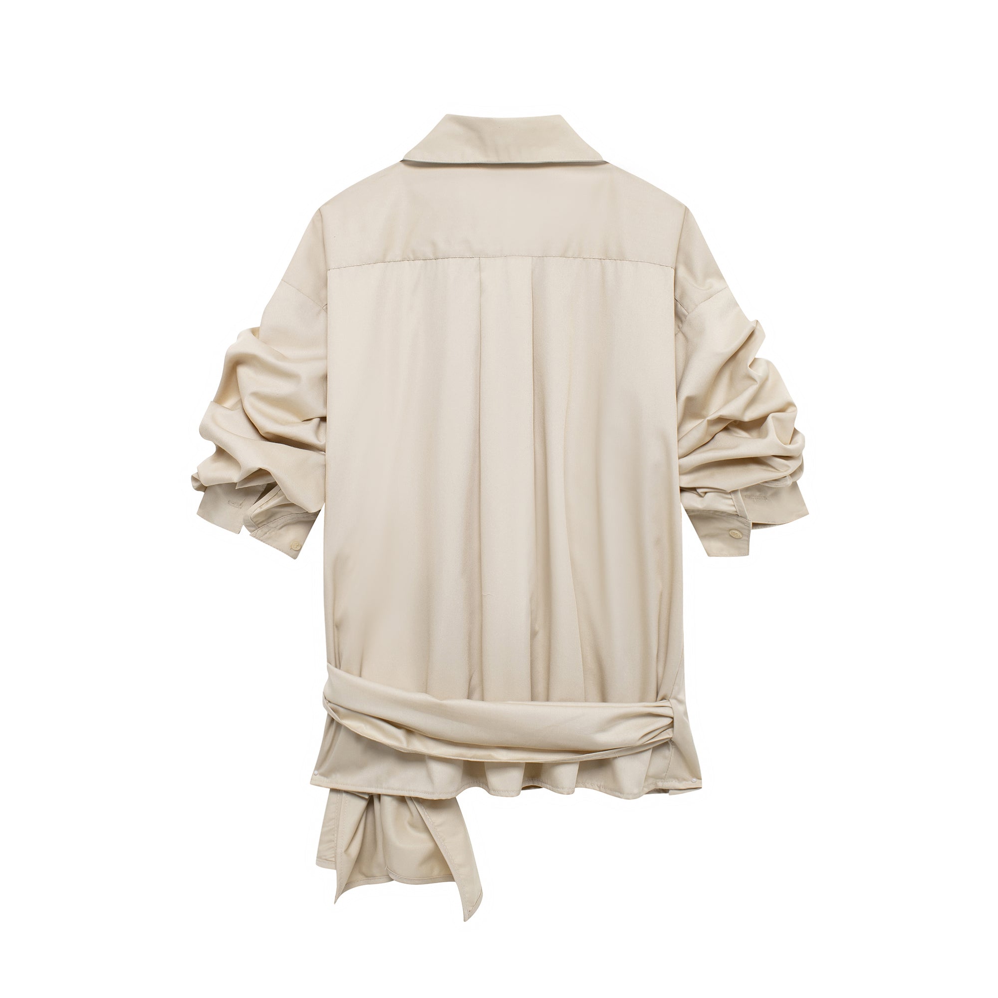 Bowknot Decoration Poplin Shirt