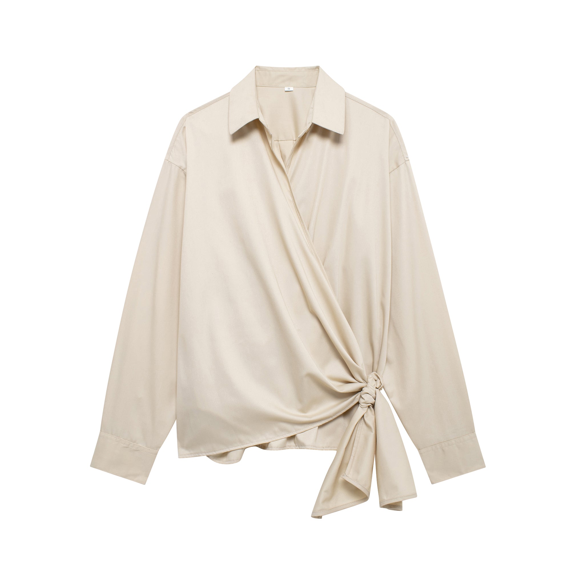 Bowknot Decoration Poplin Shirt