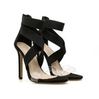 High-heeled sandals