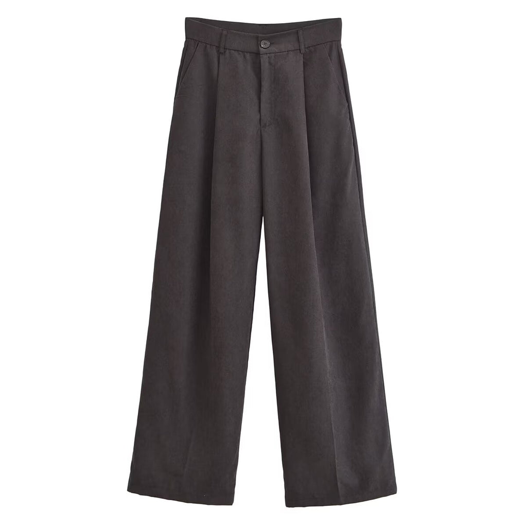 Casual Draping Pleated Pants