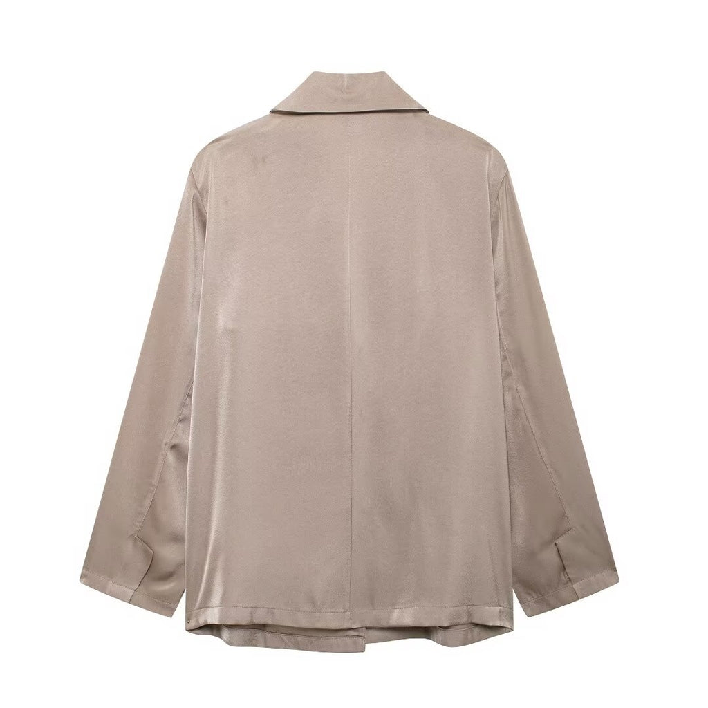 Draping Blazer Pants Suit