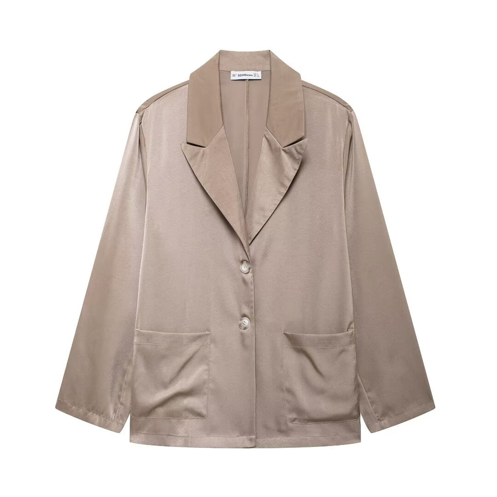 Draping Blazer Pants Suit