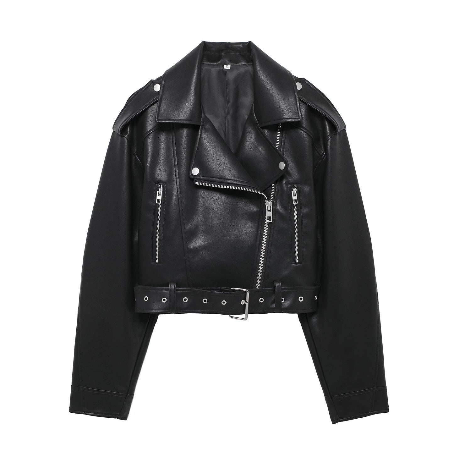 Short Faux Leather Jacket