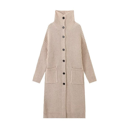 Casual Row Button Knitted Coat