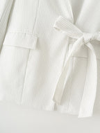 Striped Business Tailored Work Pant Suit