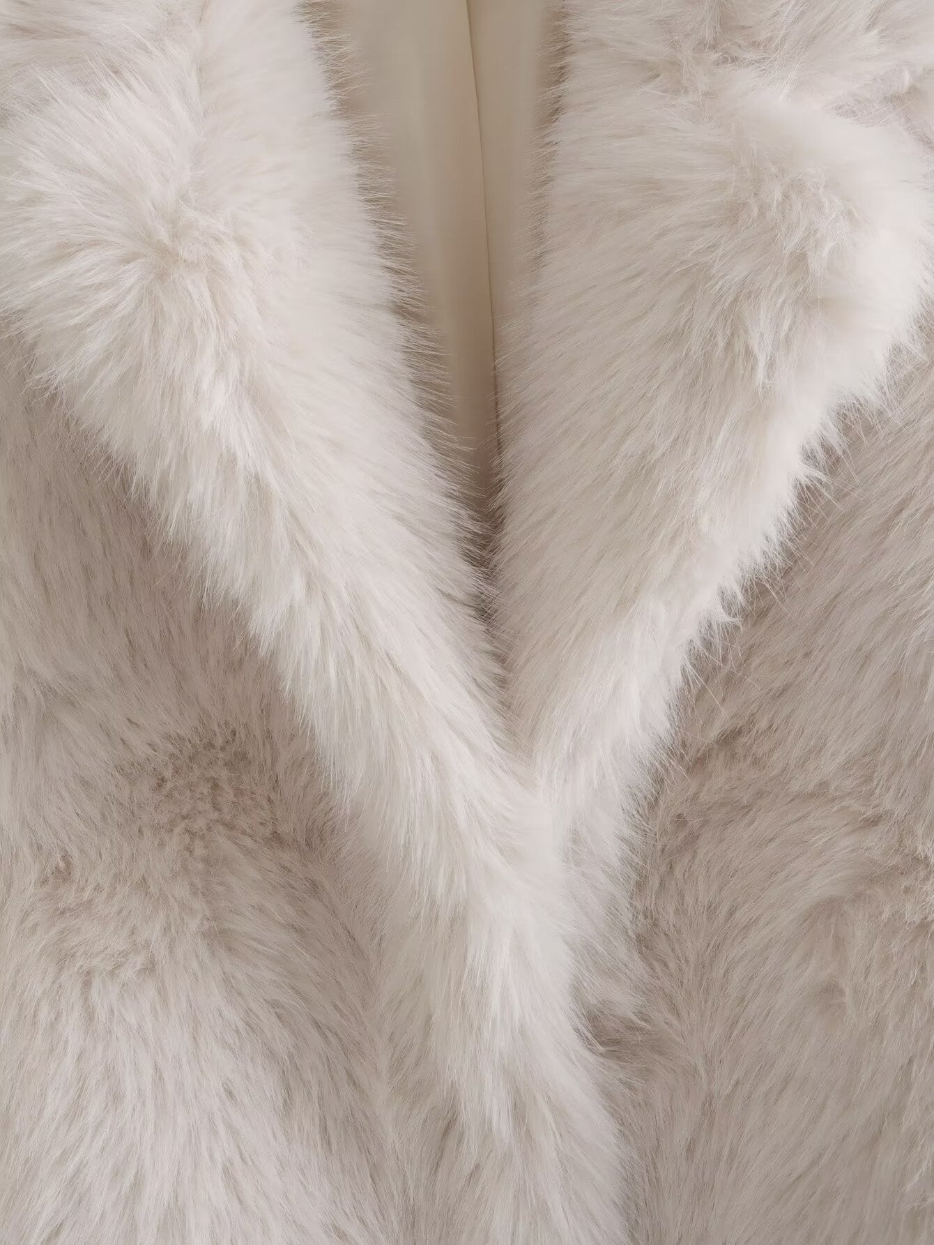 Warm Collared Faux Fur Overcoat