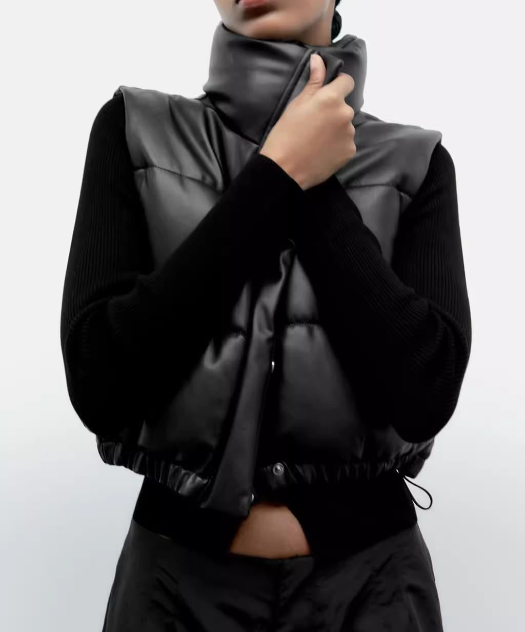 Black All Matching Vest Jacket